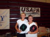 Kathy Blitgen, Marilyn Andrus, Gold medalists Women's Doubles 55-59, overall 1st place