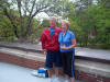Loras Watters, Mary Kay Glaze, Gold Medalists Mixed Doubles 65-69, overall 1st Place.