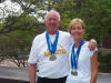 Joe and Kathy Blitgen, Gold Medalists 55-59, overall 3rd Place.