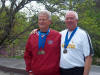 Loras watters, Joe Blitgen, Gold medalists Men's Doubles 65-69, overall 2nd Place.
