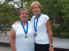 Marilyn Andrus, Kathy Blitgen, Gold medalists Women's Doubles 55-59, overall 1st Place.