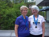 Ruth Baker, Dianne Day, Gold medalists Women's Doubles 65-69, overall 3rd Place